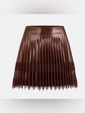 Commense faux leather mini skirt